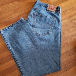 Levi's button fly 501 denim